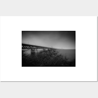 In the beautiful evening light lies the Öresund Bridge, which connects Sweden and Denmark Posters and Art